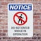 Signmission Do Not Enter While OSHA Notice Sign, Plastic, 7in W x 10in L, 2PK OS-2PACK-NS-P-710-V-11257 - alternate 7